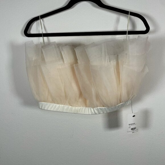 NWT Mable Tulle Ruffle Tube Top (Size L) - Picture 1 of 5